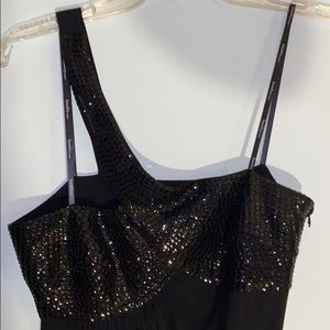 Little black dress with Sequin accents